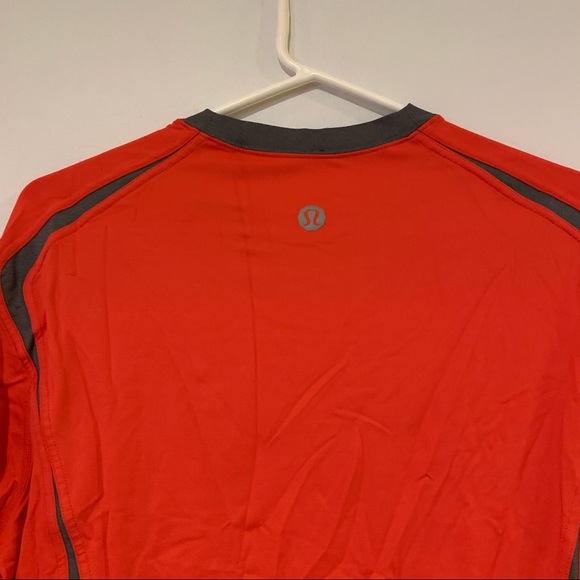 Lululemon Athletica Vent Mens Medium M Red Shirt Long Sleeve Athletic Gym - Picture 7 of 10